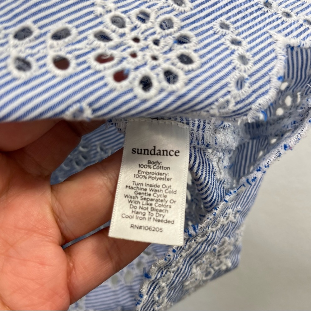 Sundance Rory Embroidery Eyelet‎ Top size Medium - Picture 6 of 10
